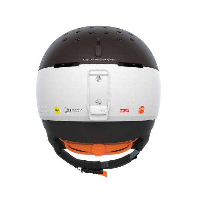 Cască schi POC Meninx RS MIPS - Hydrogen White/Axinite Brown Matt