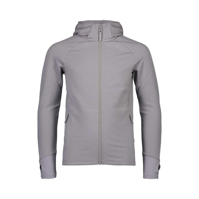 Hanorac merino copii POC Merino Zip Hood - Alloy Grey
