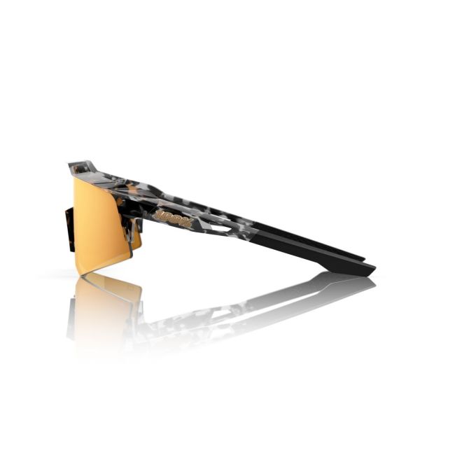 Ochelari ciclism 100% Speedcraft XS Money Mike 3 - Black Tortoise / HiPER 24K Gold Mirror Lens