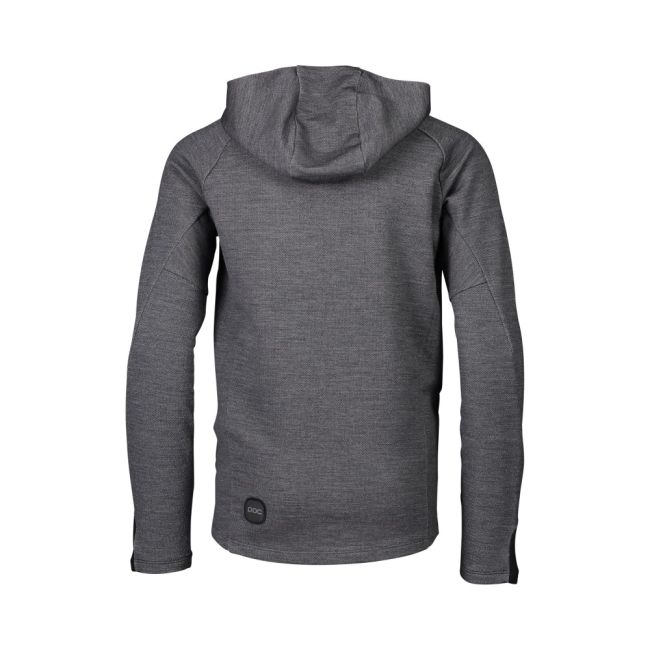 Hanorac merino copii POC Merino Zip Hood - Sylvanite Grey Melange