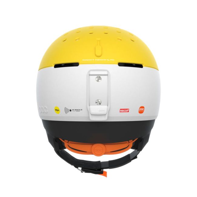 Cască schi POC Meninx RS MIPS - Hydrogen White/Aventurine Yellow Matt