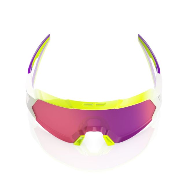 Ochelari ciclism 100% Korbin X - Flo Yellow Fade / Purple Mirror Lens