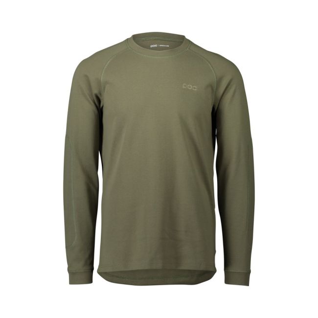 Bluză schi POC Poise Crew Neck - Epidote Green