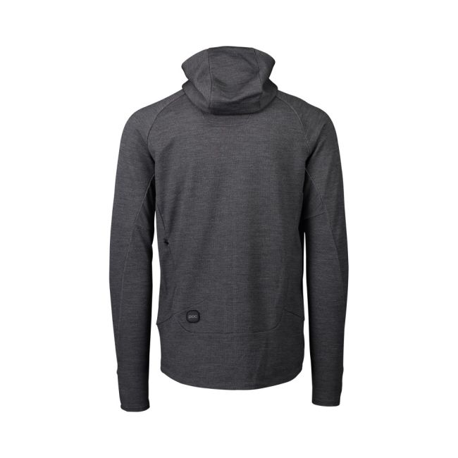 Hanorac merino POC Merino Zip Hood - Sylvanite Grey Melange
