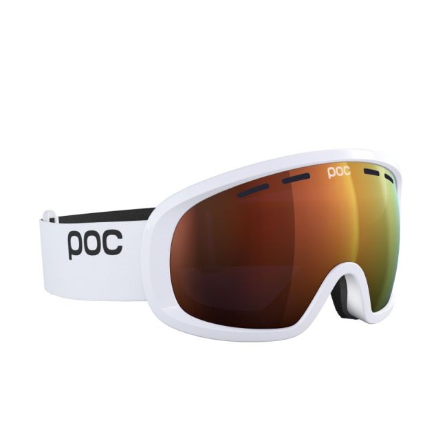 Ochelari schi POC Fovea Mid - Hydrogen White/Partly Sunny Orange