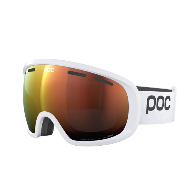 Ochelari schi POC Fovea - Hydrogen White/Partly Sunny Orange
