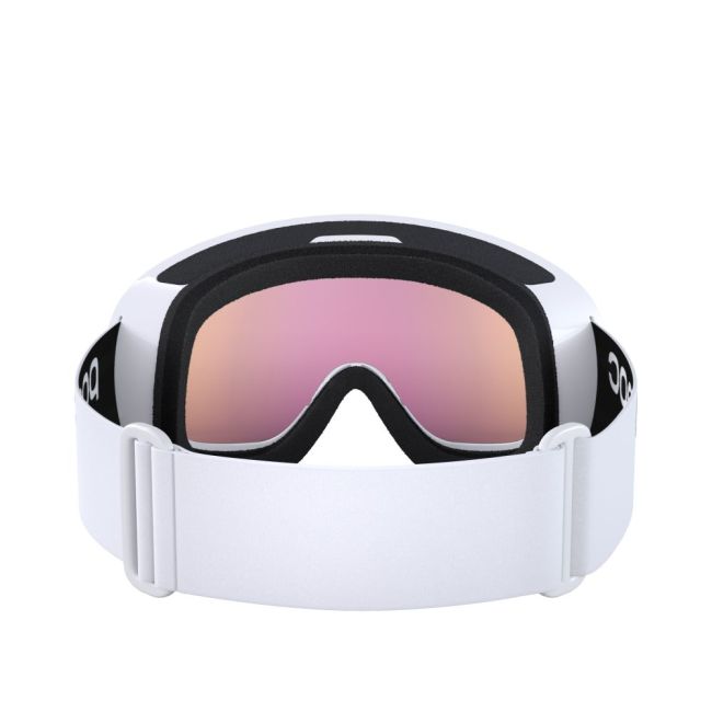 Ochelari schi POC Fovea Mid - Hydrogen White/Partly Sunny Orange