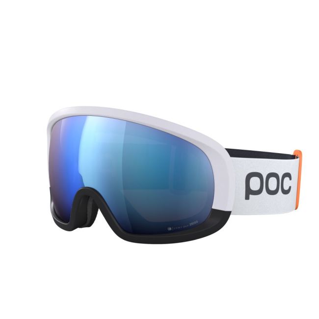 Ochelari schi POC Fovea Mid Race - Hydrogen White/Uranium Black/Partly Sunny Blue