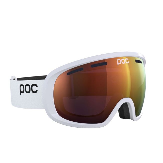 Ochelari schi POC Fovea - Hydrogen White/Partly Sunny Orange