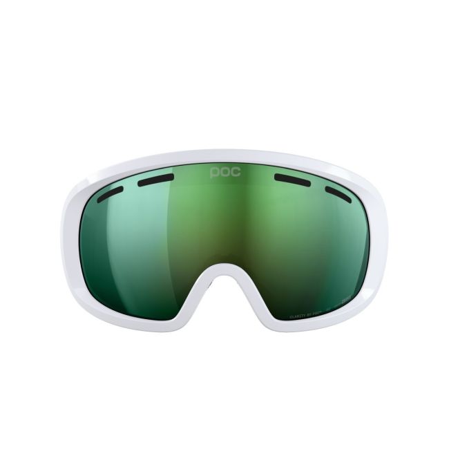 Ochelari schi POC Fovea Mid - Hydrogen White/Partly Sunny Green
