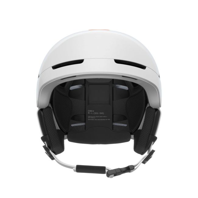 Cască schi POC Obex Connect - Hydrogen White/Fluorescent Orange AVIP