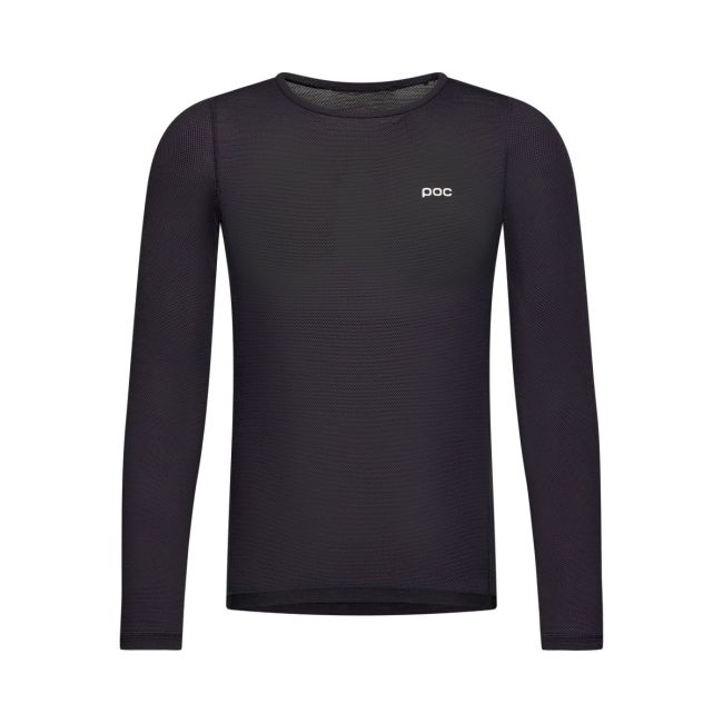 Bluză tehnică schi POC Layer Mid L/S Jersey - Uranium Black