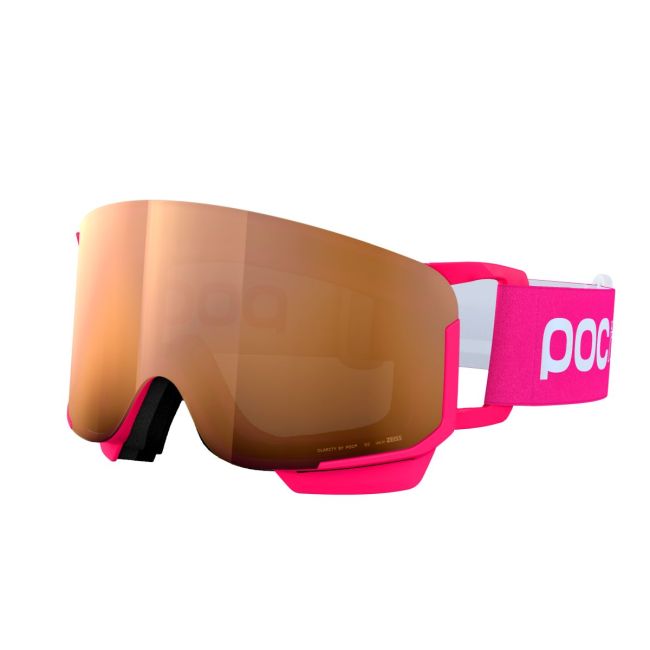 Ochelari schi copii POC Nexal - Fluorescent Pink/Partly Sunny Light Orange