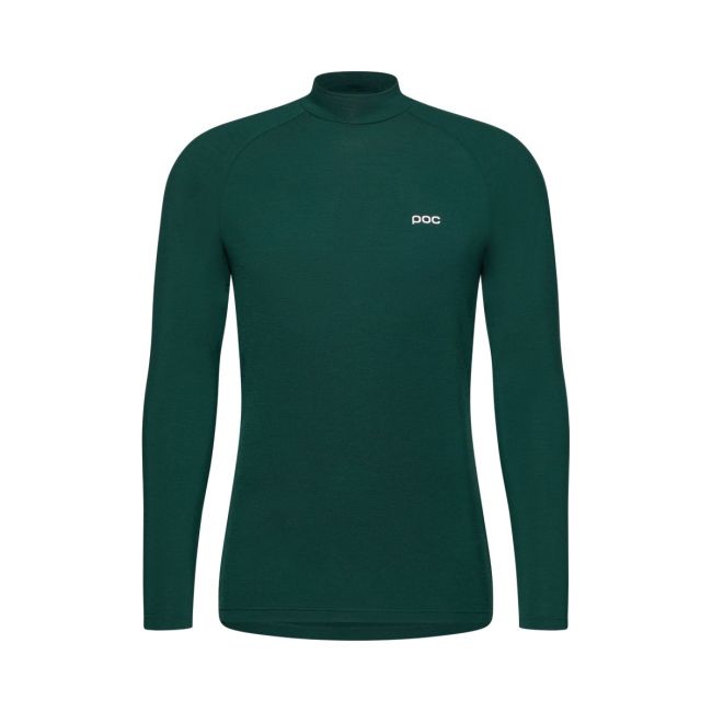 Bluză merino POC Layer Merino Mock Neck Jersey - Pargasite Green