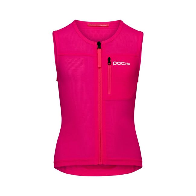 Vestă de protecție schi copii POC VPD Air Vest - Fluorescent Pink