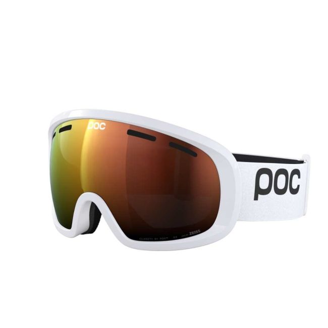 Ochelari schi POC Fovea Mid WF - Hydrogen White/Partly Sunny Orange