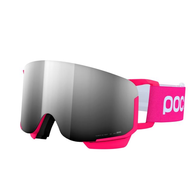 Ochelari schi copii POC Nexal - Fluorescent Pink/Partly Sunny Silver