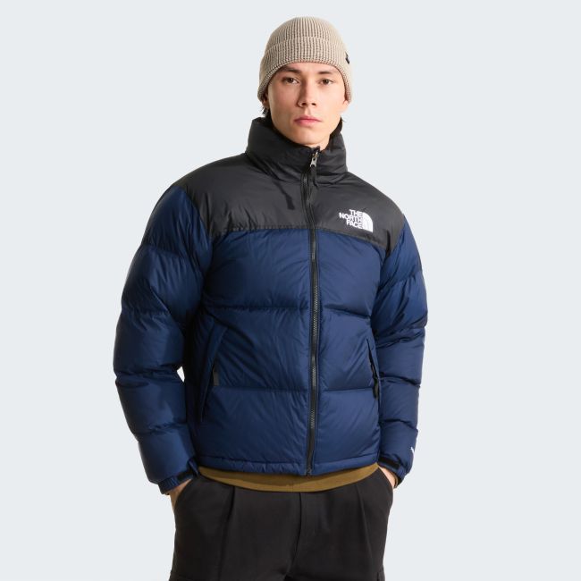 Geacă de puf The North Face 1996 Retro Nuptse pentru bărbați - bleumarin Summit Navy | Black | izolație cu puf 700