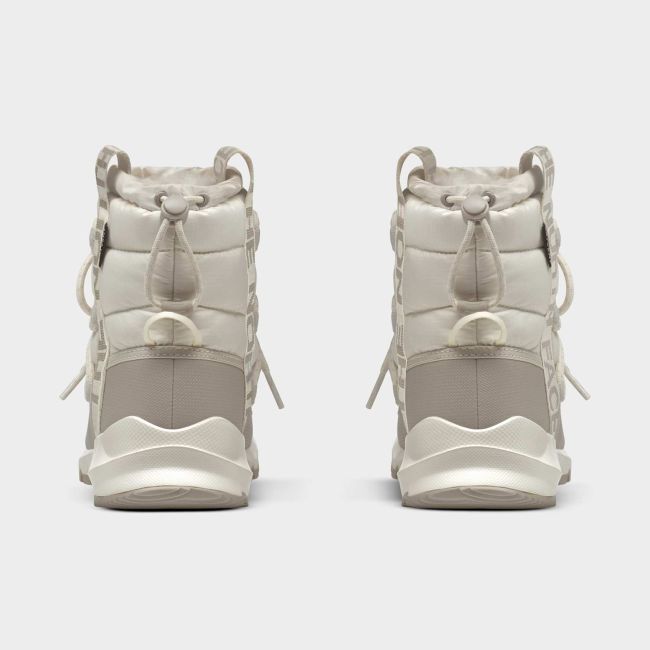 Ghete de iarnă The North Face ThermoBall Lace Up WP pentru damă - alb Gardenia White | Silver Grey | impermeabile DryVent™
