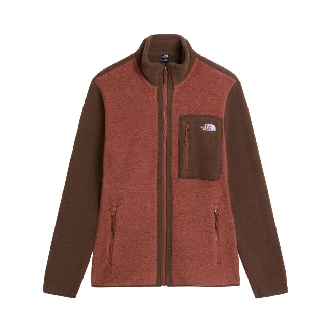 Polar The North Face Yumiori Full Zip pentru bărbați - maro Copper Silt | Smokey Brown | fleece 100% poliester reciclat