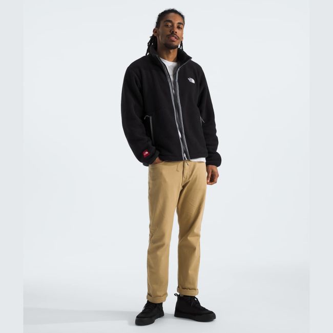 Polar The North Face Fleeski Full Zip Jacket pentru bărbați - negru Black | fleece reciclat