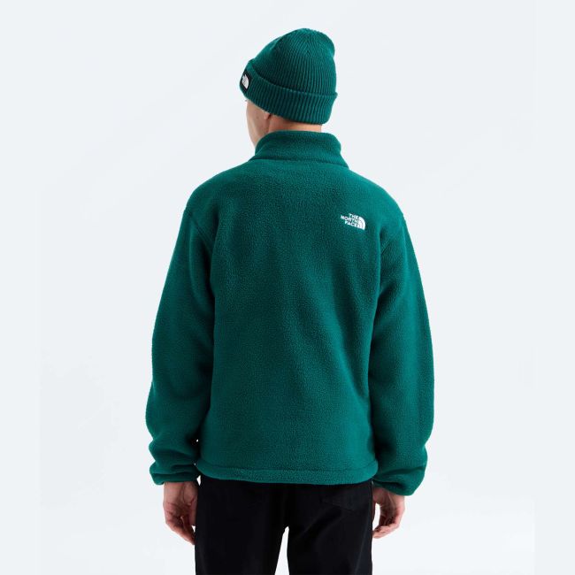 Polar The North Face Fleeski Full Zip Jacket pentru bărbați - verde petrol Pacific Teal | fleece reciclat