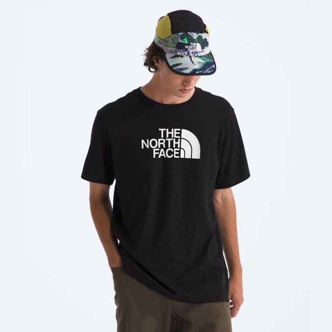 Tricou The North Face Evolution Half Dome Regular Tee pentru bărbați - negru Black | White | Circular Design