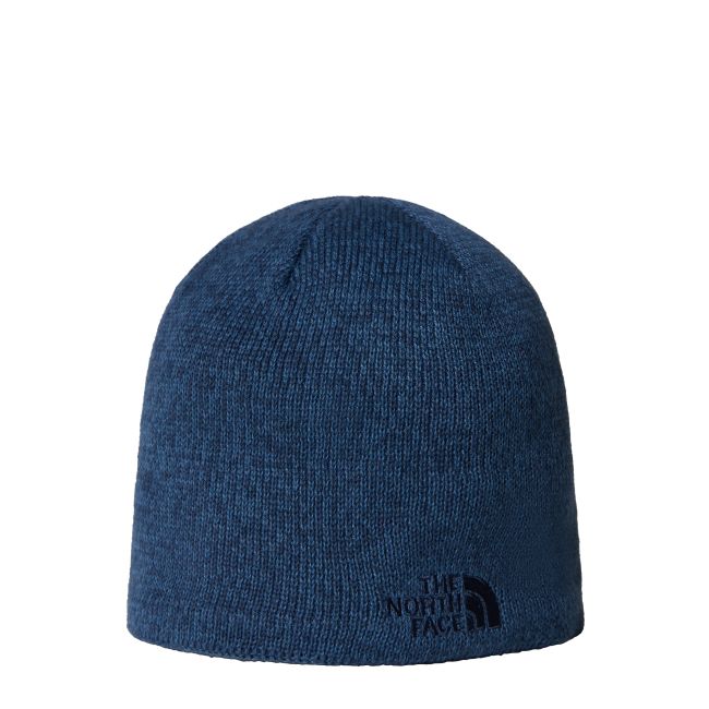 Căciulă The North Face Jim - albastru Shady Blue Heather | lână și bandă interioară din fleece
