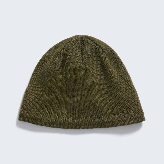 Căciulă The North Face Jim - maro Caraway Seed Heather | lână și bandă interioară din fleece