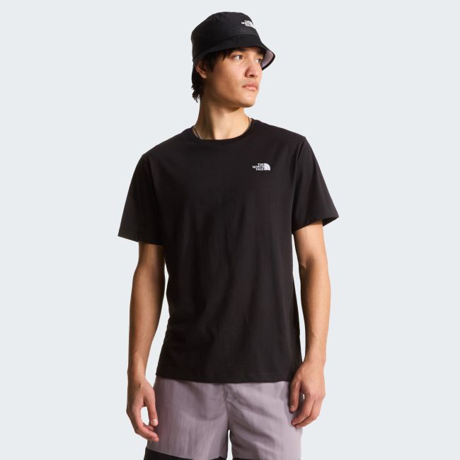 Tricou The North Face Evolution Simple Dome Regular pentru bărbați - negru Black | poliester reciclat