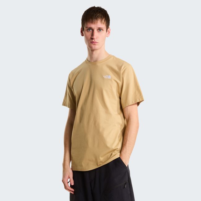 Tricou The North Face Evolution Simple Dome Regular pentru bărbați - bej Khaki Stone | poliester reciclat