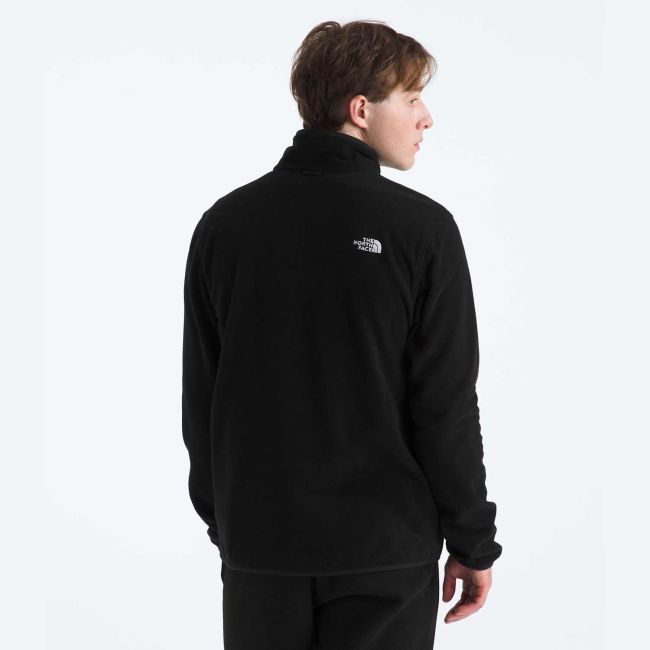 Bluză polar The North Face Glacier pentru bărbați - negru Black | poliester 100% reciclat