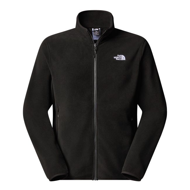 Bluză polar The North Face Glacier pentru bărbați - negru Black | poliester 100% reciclat