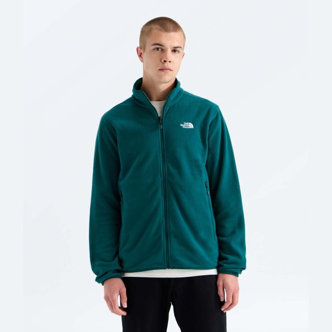 Bluză polar The North Face Glacier pentru bărbați - verde petrol Pacific Teal | poliester 100% reciclat