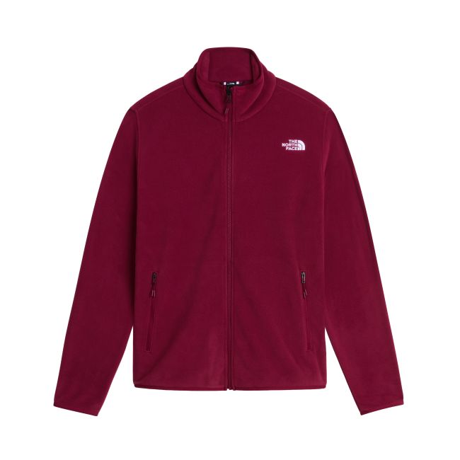Bluză polar The North Face Glacier pentru damă - bordo Burgundy Crush | poliester 100% reciclat