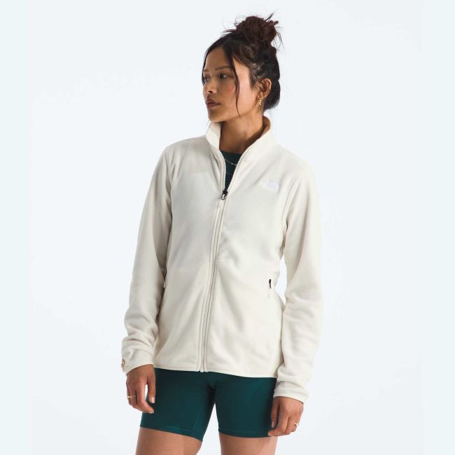 Bluză polar The North Face Glacier pentru damă - alb White Dune | poliester 100% reciclat