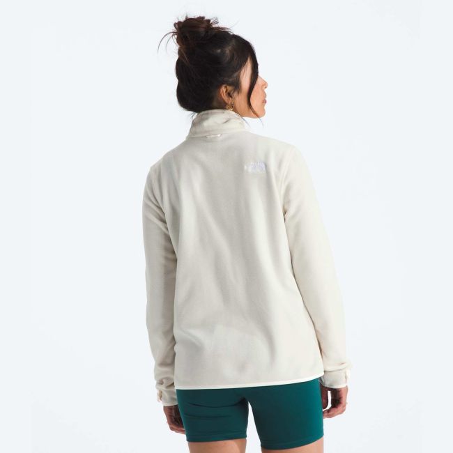 Bluză polar The North Face Glacier pentru damă - alb White Dune | poliester 100% reciclat