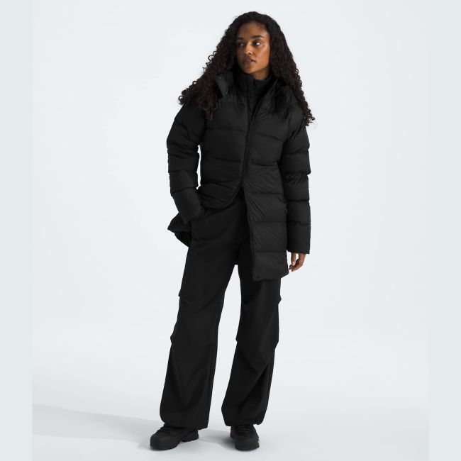 Parka de puf The North Face Hydrenalite City Down pentru damă - negru Black | 95% conținut reciclat