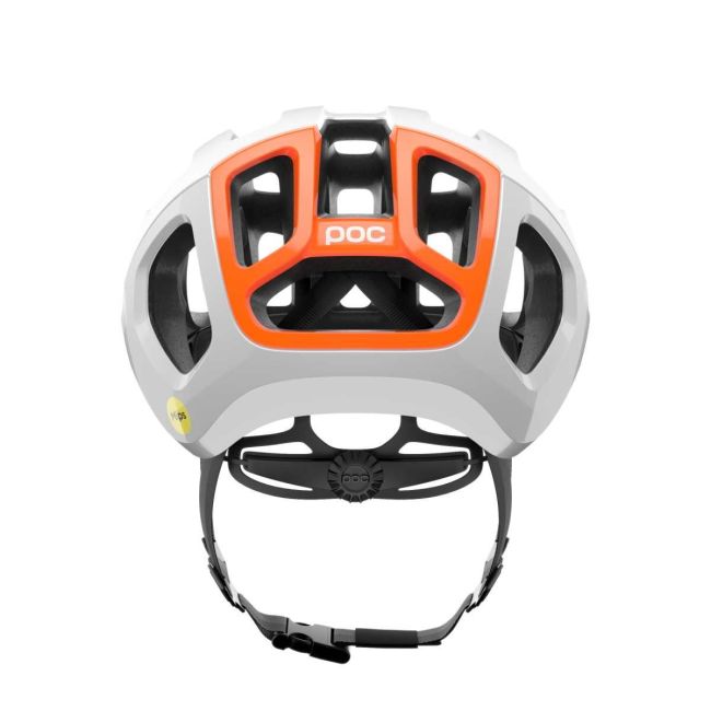 Cască ciclism șosea POC Ventral Air MIPS - Hydrogen White/Fluorescent Orange