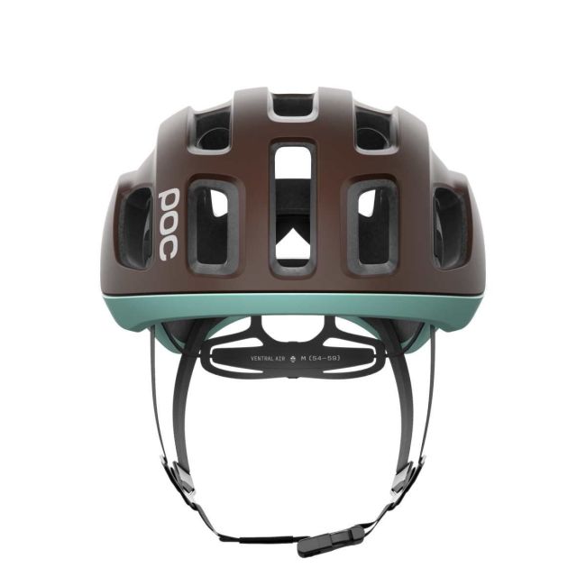 Cască ciclism șosea POC Ventral Air MIPS - Bronzite Brown Matt/Lazurite Blue Matt