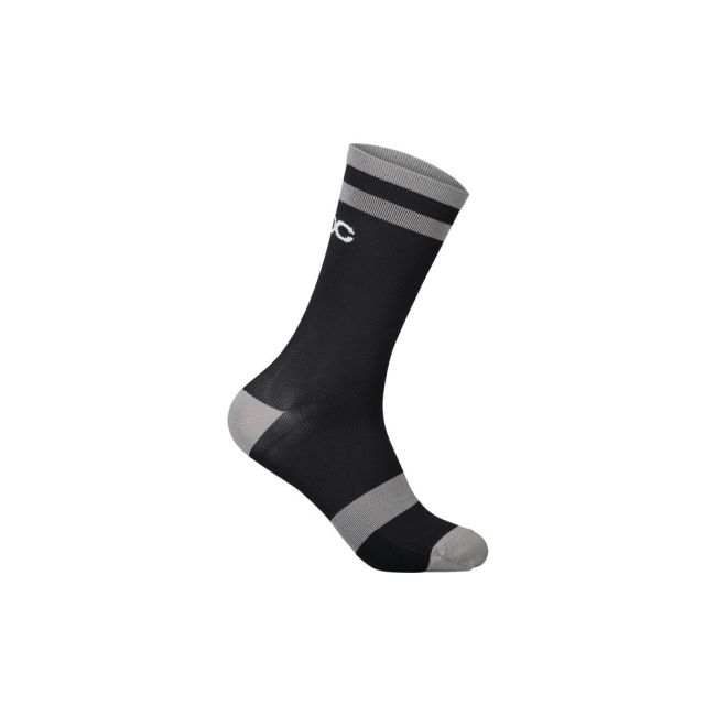 Șosete ciclism POC Lure MTB Sock Long - Uranium Black/Granite Grey