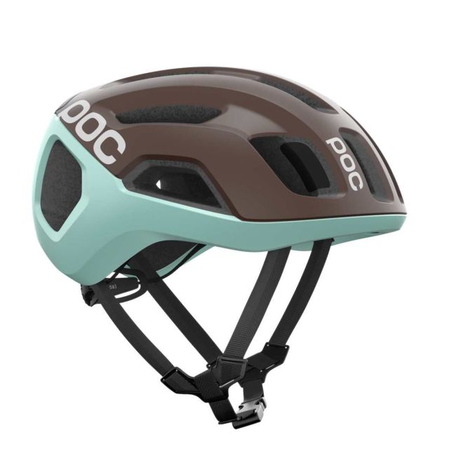 Cască ciclism șosea POC Ventral Air MIPS - Bronzite Brown Matt/Lazurite Blue Matt