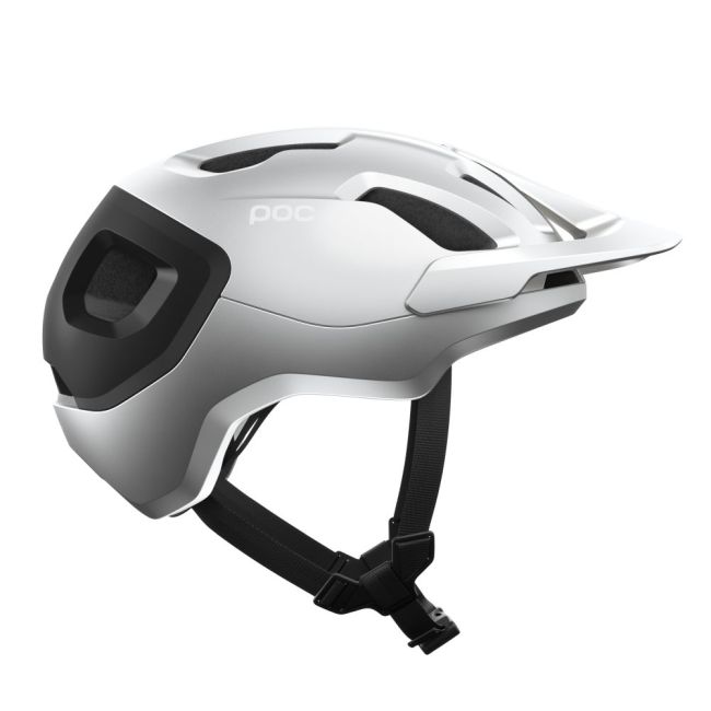 Cască MTB POC Axion Race MIPS - Uranium Black/Argentite Silver Matt