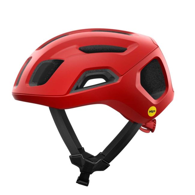 Cască ciclism șosea POC Ventral Air MIPS - Prismane Red Matt