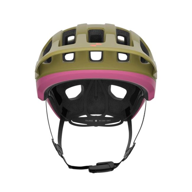 Cască MTB POC Cularis - Olivine Green Matt/Thulite Pink Matt
