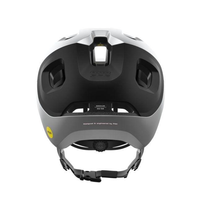 Cască MTB POC Axion Race MIPS - Uranium Black/Argentite Silver Matt