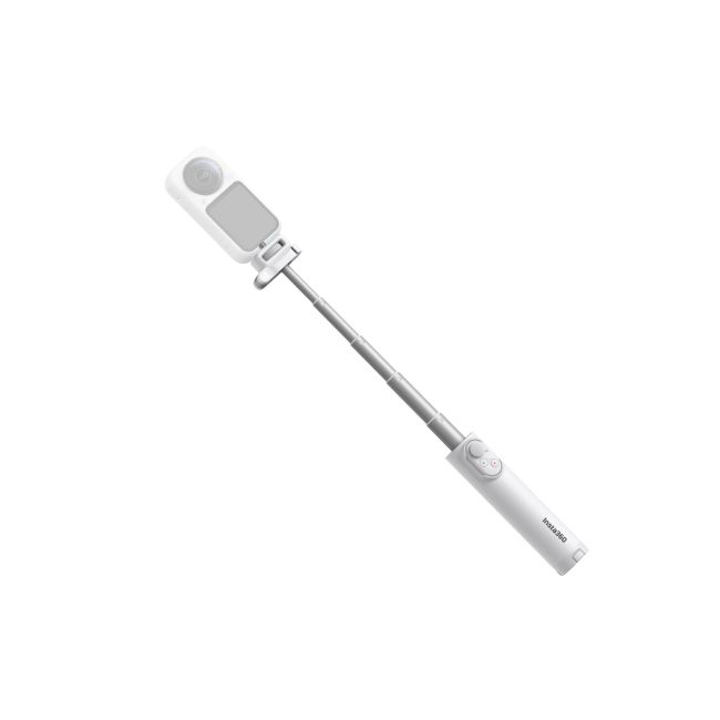 Selfie stick pliabil cu telecomandă Insta360 Foldable Selfie Stick Remote Kit Lightweight Edition - alb