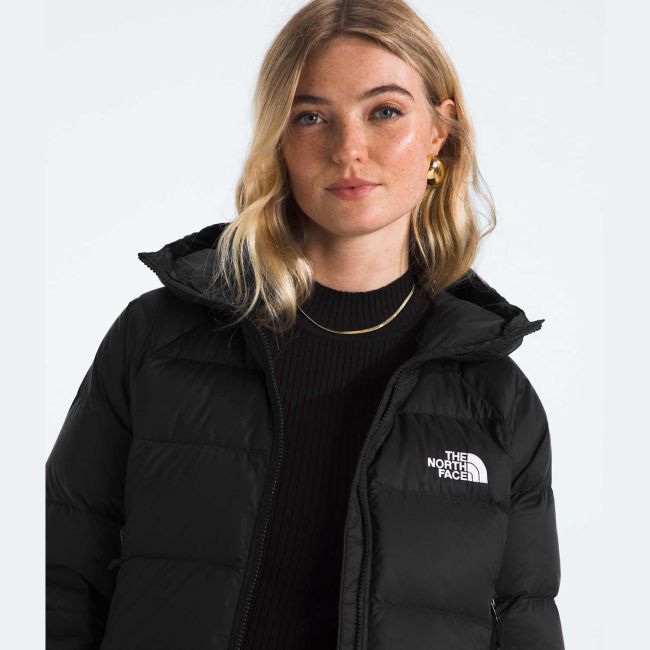 Geacă de puf The North Face Hydrenalite Down Hoodie pentru damă - negru Black | puf reciclat 600