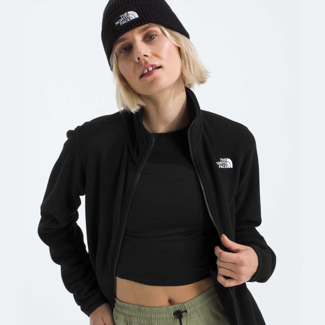 Bluză polar The North Face Glacier pentru damă - negru Black | poliester 100% reciclat