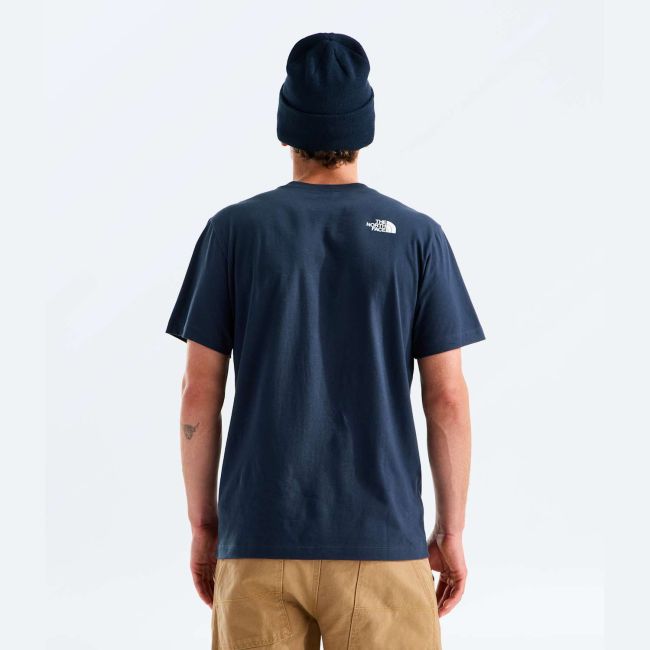 Tricou The North Face Evolution Box Half Dome Regular pentru bărbați - bleumarin Summit Navy | bumbac și poliester